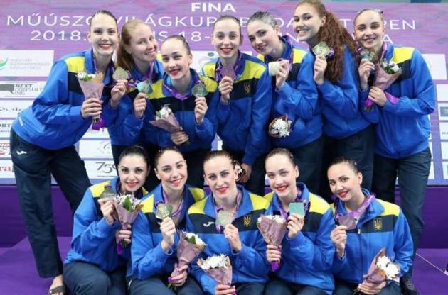 Украинские синхронистки взяли восемь медалей на этапе Мировой серии в Будапеште