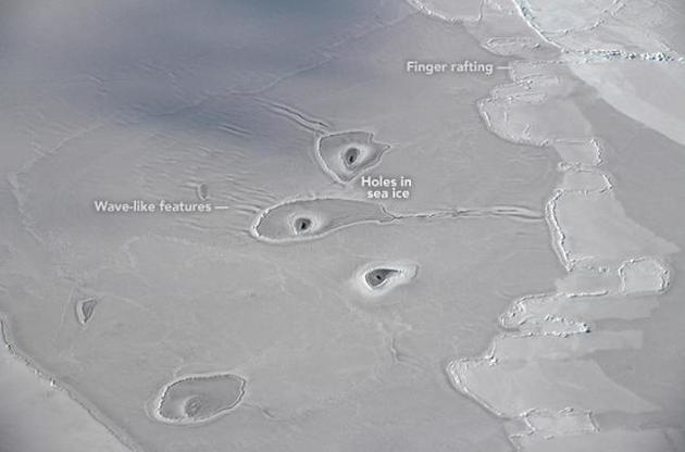 Ученые обнаружили загадочные отверстия в арктическом льду