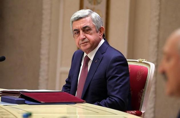 Серж Саргсян подав у відставку з поста прем'єр-міністра Вірменії