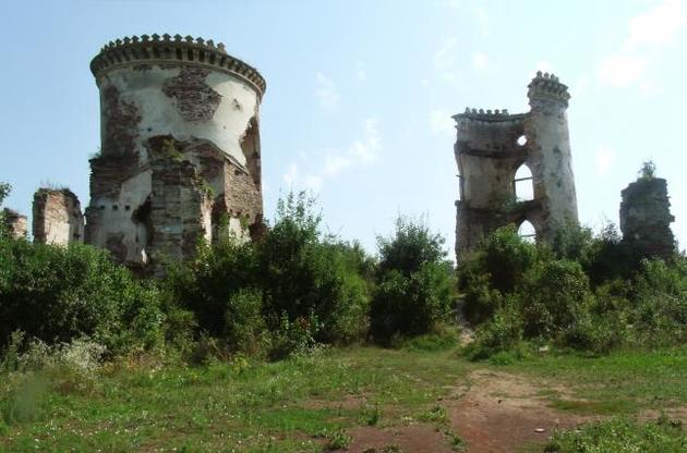 Руїни палацу XVII—XIX ст. в селі Нирків Заліщицького району