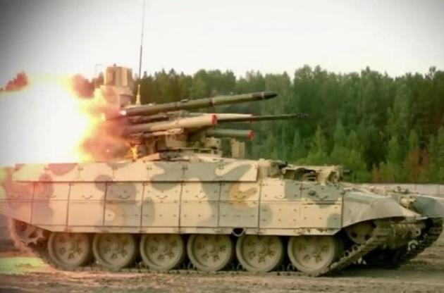 В России прошли испытания боевой машины "Терминатор"
