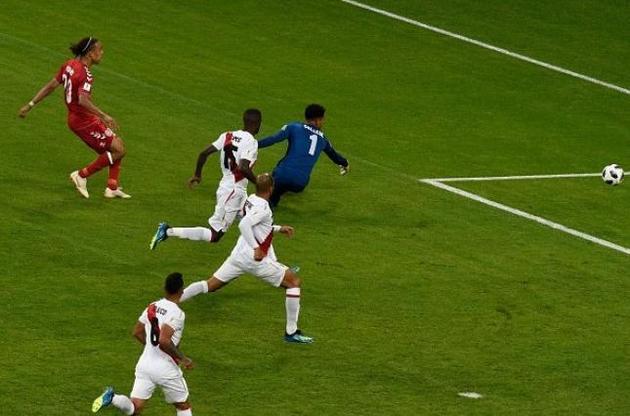 Дания минимально обыграла Перу