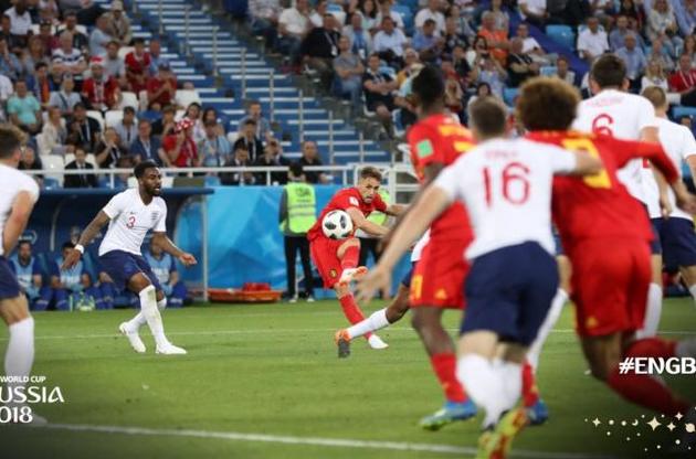 Бельгия минимально обыграла Англию в матче ЧМ-2018 в России