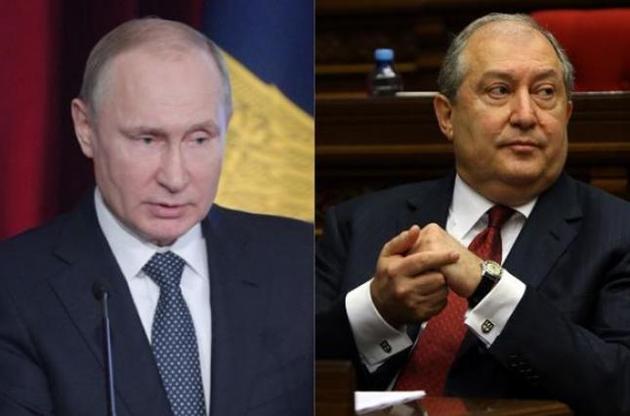 Владимир Путин и Армен Саркисян поддерживают решение проблемы конституционным путем