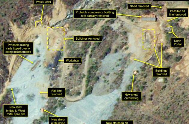 На знімку відзначені всі зміни на полігоні