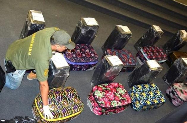 У 12 валізах перевозили майже 389 кілограмів кокаїну вартістю у 50 мільйонів євро