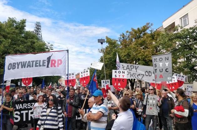 В Польше прошли новые протесты за независимые суды