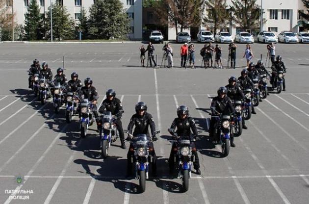 У Києві з'явилися поліцейські патрулі на мотоциклах