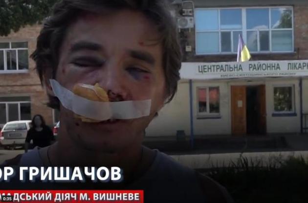 В Вишневом избили активиста, который борется с застройщиком за городской парк