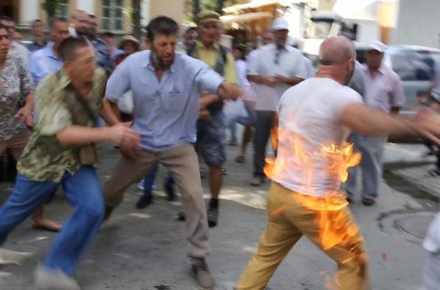 Чоловік протестував проти свавілля окупантів