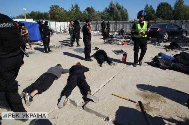 На будівельному майданчику на Осокорках сталися нові сутички