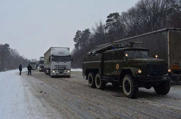 На территорию Киевской области и столицы ограничен въезд грузовиков – ГСЧС
