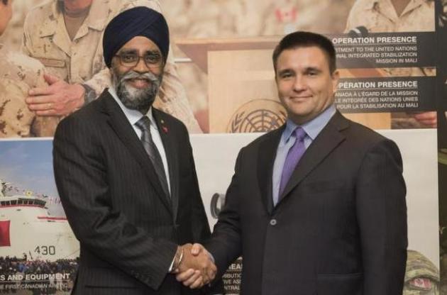 Голова Міноборони Канади запевнив Клімкіна у прихильності Україні