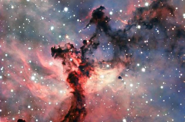 Туманность Розетка располагается в созвездии Единорога