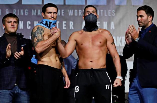 Усик оказался чуть легче Беллью