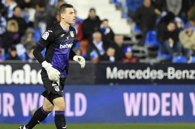 Лунін провів "сухий" матч за "Леганес"