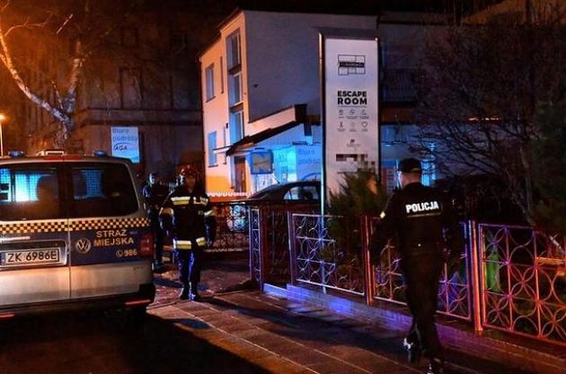Пожар в квест-комнате в Польше: назвали предварительную причину возгорания