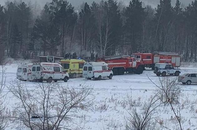 Під час падіння вертоліт загорівся