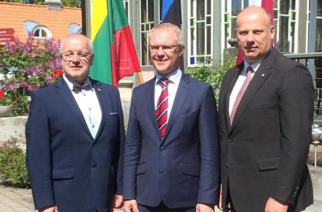 Балтійські країни висловили підтримку зусиллям Києва і Тбілісі щодо євроатлантичної інтеграції