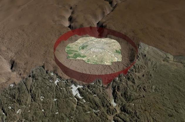 Вчені виявили під кригою Гренландії гігантський кратер