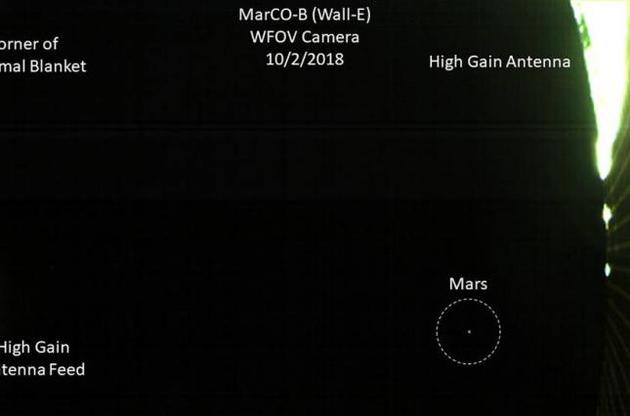 Знімок був зроблений на відстані 12,8 мільйона кілометрів від Марса