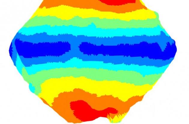 Исследователи составили карту распределения силы тяжести по поверхности астероида