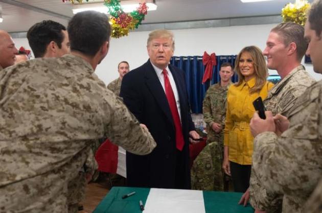 Трамп посетил американский военный контингент в Ираке