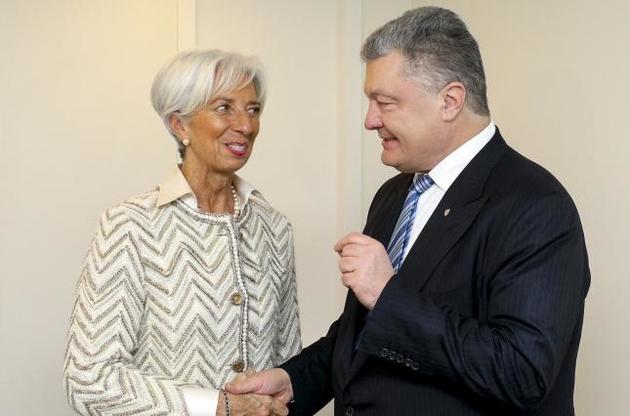 Порошенко та глава МВФ обговорили перспективи економічного зростання України