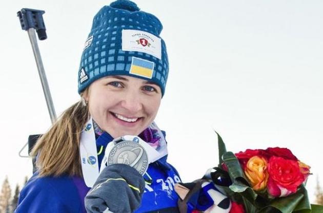 Журавок завоевала "серебро" чемпионата Европы по биатлону