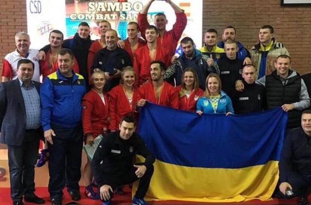 Украина завоевала 24 медали на Кубке Европы по самбо