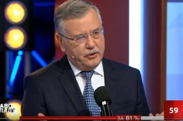 Гриценко рассказал, почему не снялся в пользу Зеленского или Тимошенко
