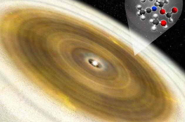 В протопланетном диске найдены пять сложных органических молекул