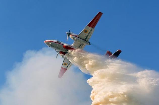 Пожар в ландшафтном парке на Черниговщине: в небо подняли авиацию
