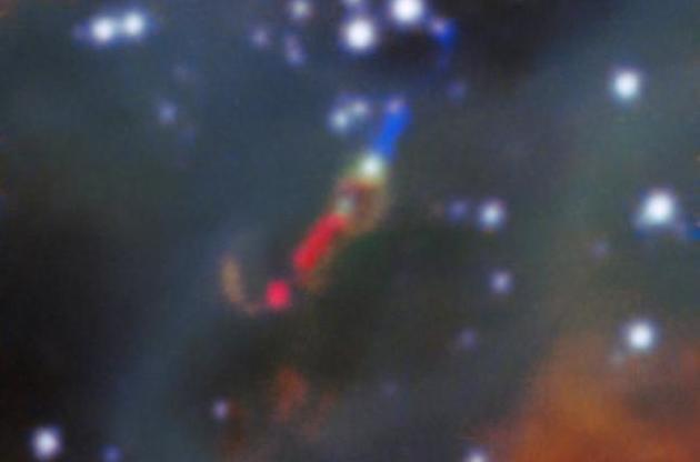 Джет був викинутий молодою зіркою