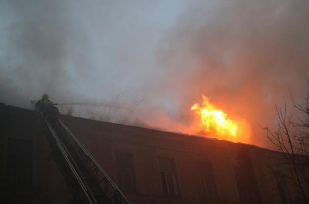 Пожар в центре Киева ликвидировали
