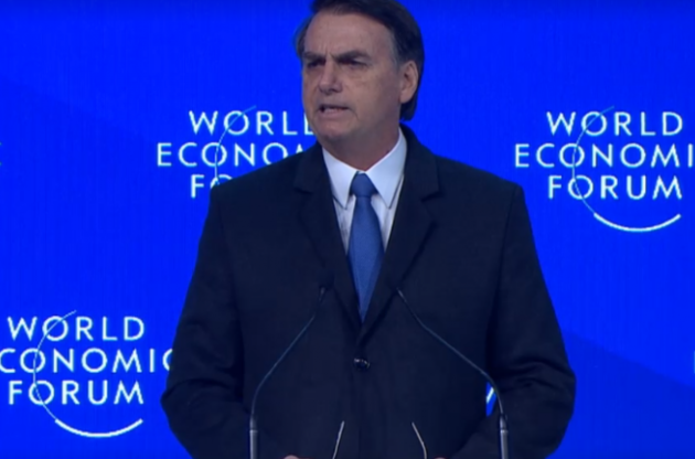 Президент Бразилии выступил с речью в Давосе во вторник