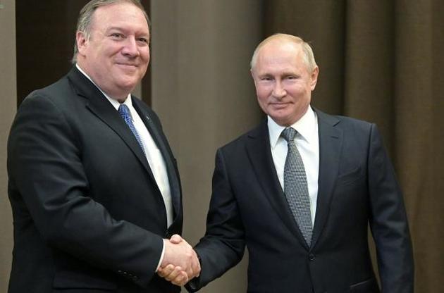 Помпео впервые совершил визит в Россию, будучи на посту государственного секретаря