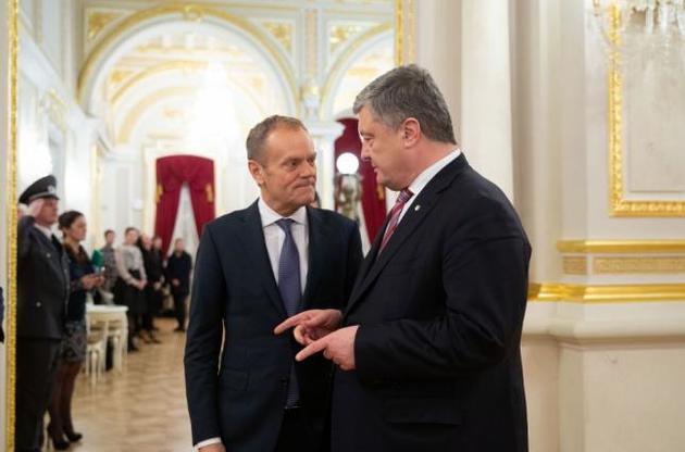 Порошенко назвав Туску справжню мету Кремля в Україні