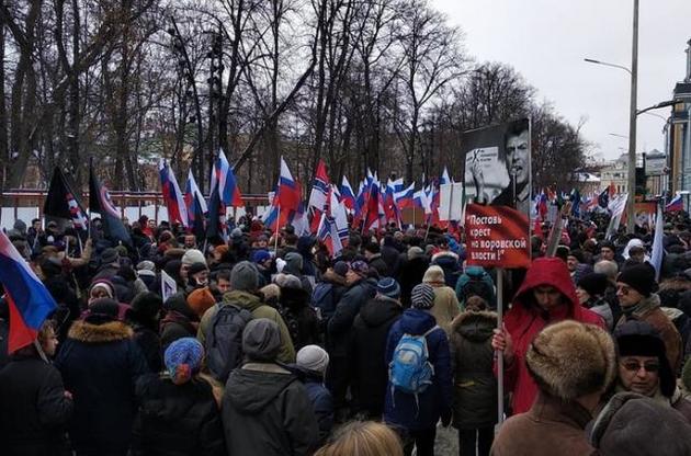 У Росії відбуваються марші пам'яті вбитого Бориса Нємцова
