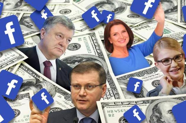 Facebook раскрыл рекламные бюджеты кандидатов в президенты Украины
