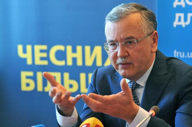 Гриценко не підтримує законопроект про президента України