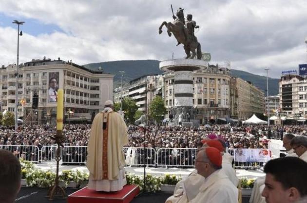 Папа Римский впервые посетил Северную Македонию