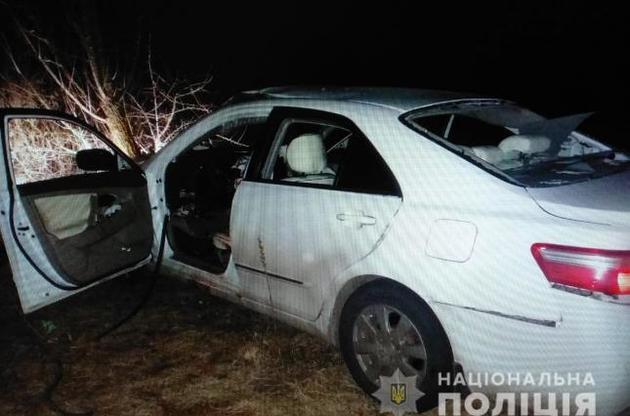 Після вибуху автомобіль з&#039;їхав у кювет і врізався в дерево