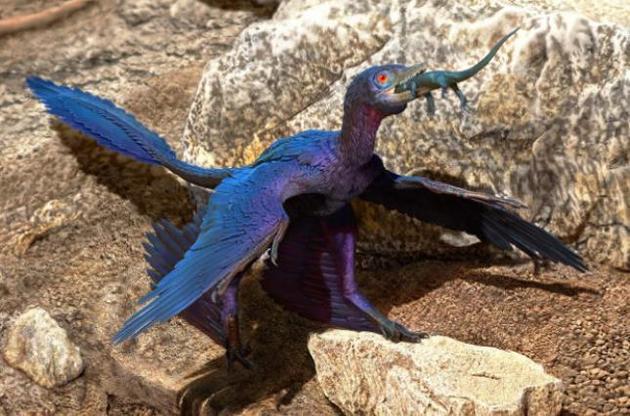 Динозавр проглотил ящерицу целиком