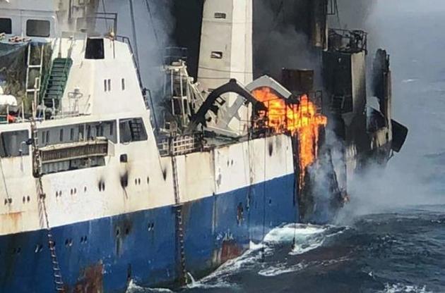 Океанский траулер "Иван Голубец" затонул после пожара