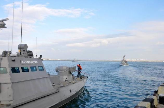 Украинские бронированные катера отработали защиту Азовского моря