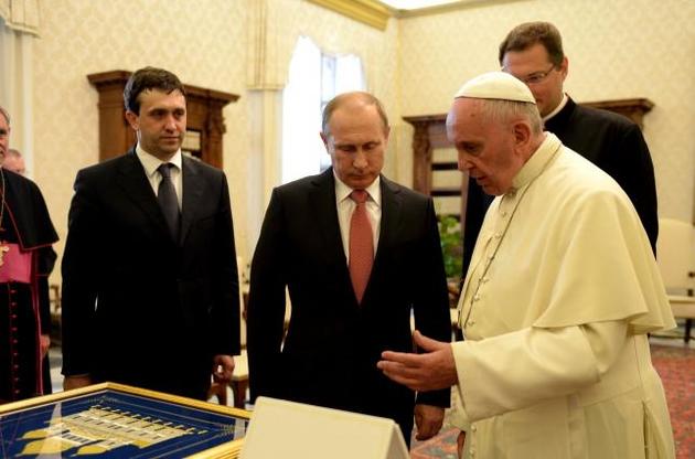 Папа Римський вдруге за чотири роки зустрінеться з Путіним
