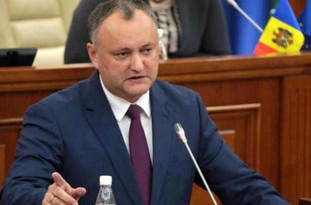Додон заявил об отмене указа о роспуске парламента Молдовы