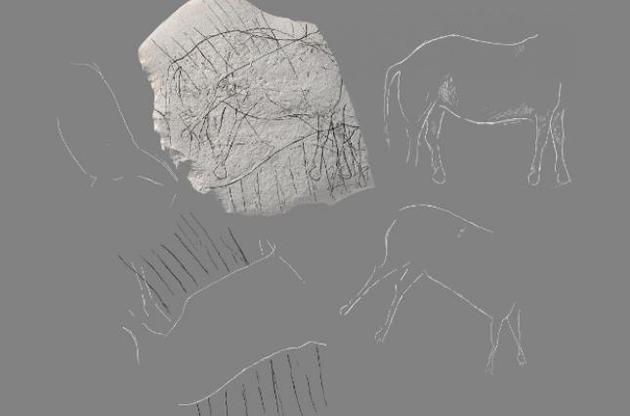 Археологи знайшли у Франції камінь з мезолітичними малюнками