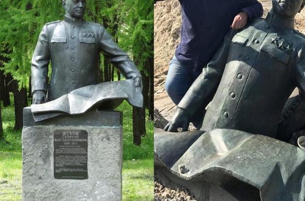 На Киевщине демонтировали памятник Жукову